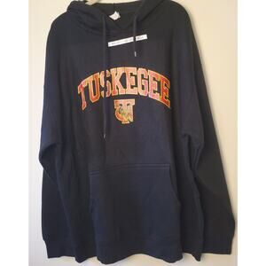 Tuskegee XL Black Pullover Lightweight Hoodie College Sweatshirt